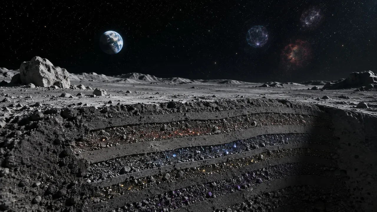 Moon Dust Could Preserve a 100-Million-Year Supernova Timeline