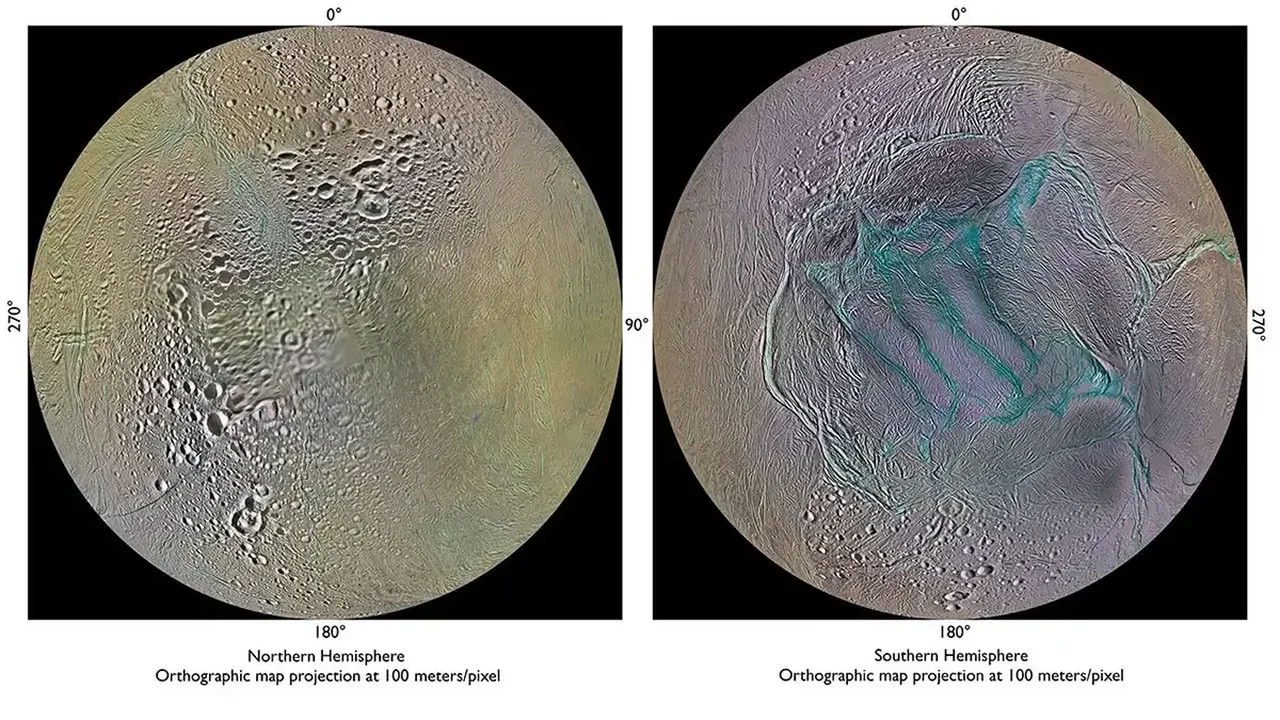 Enceladus'un Gizemli "Kaplan Çizgileri" İçin Yeni Bir Açıklama