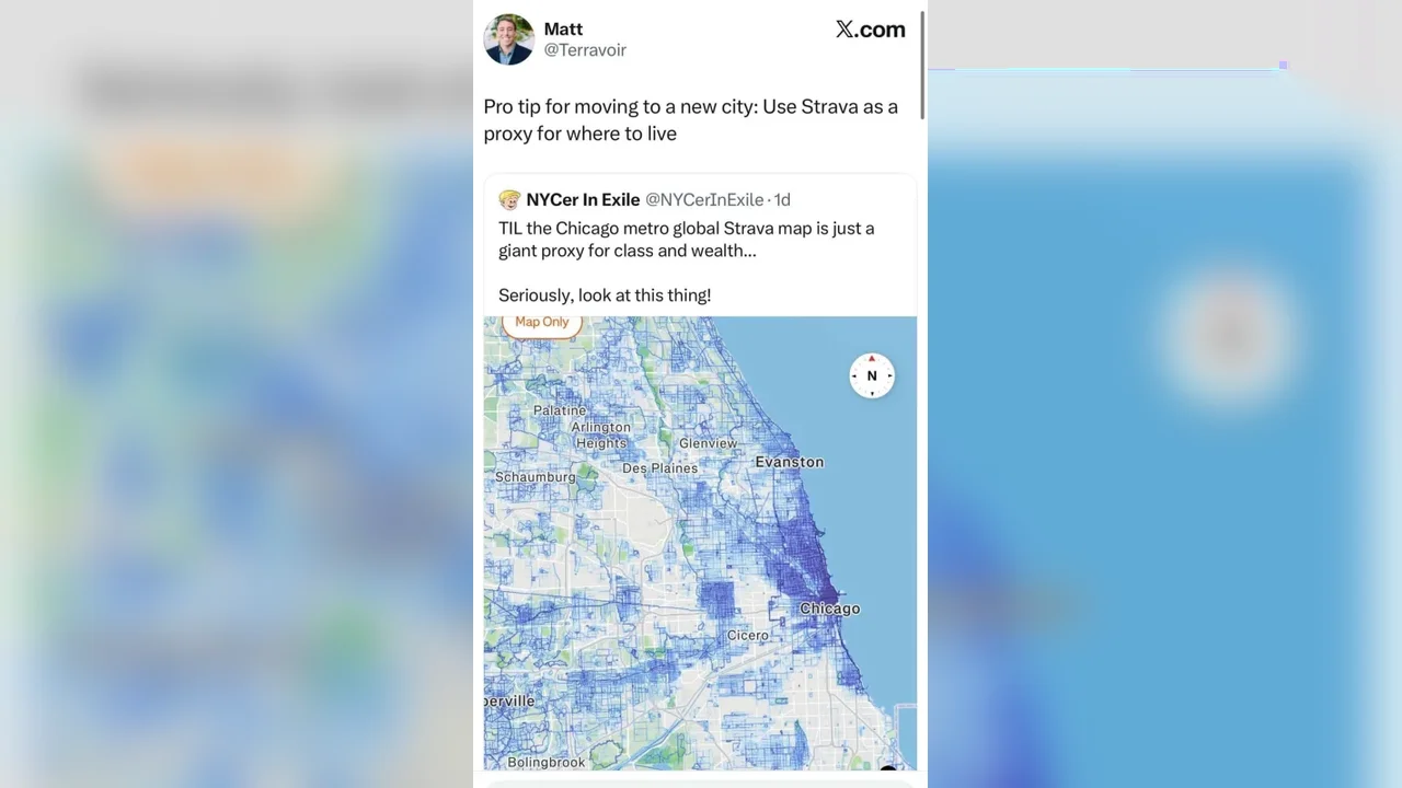 Strava Heatmaps Are Quietly Becoming a Guide to Urban Livability
