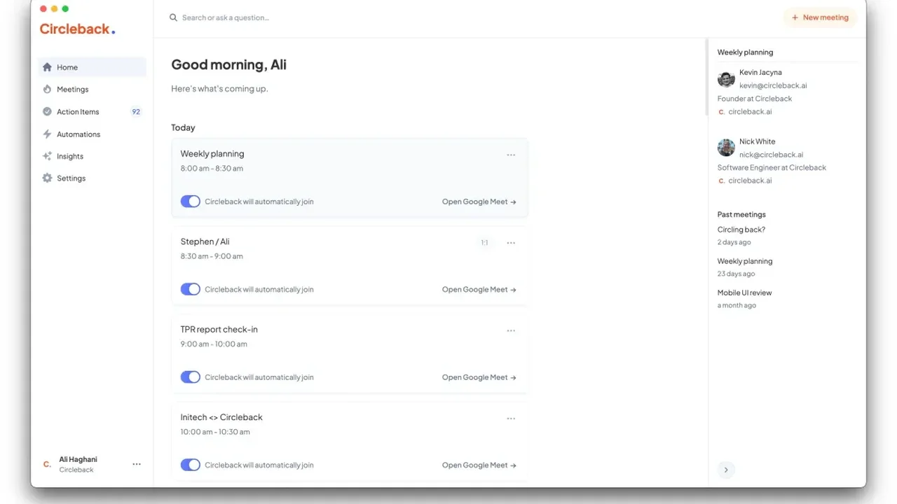 Circleback expands access with a free meeting note-taking plan