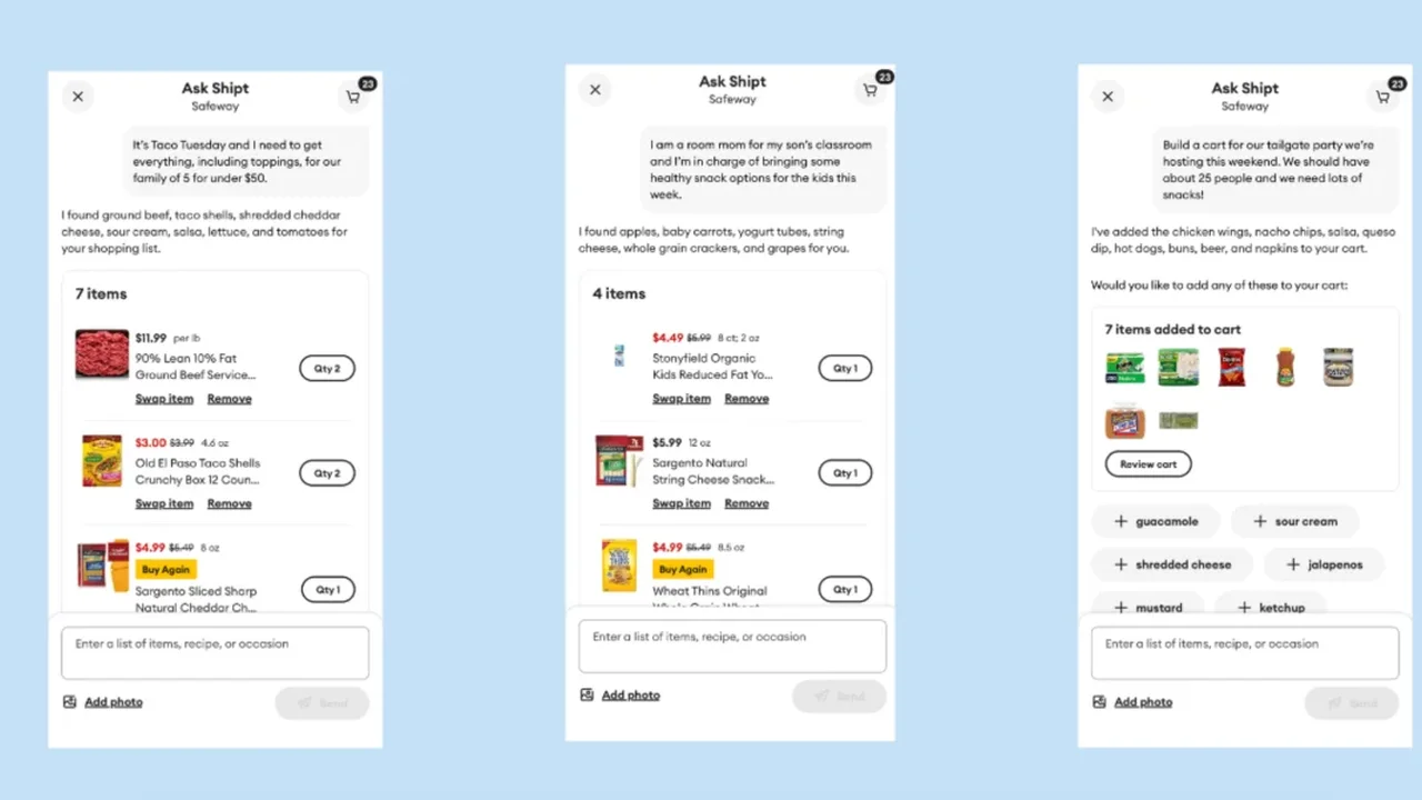 Shipt Adds AI Shopping Assistant to Simplify Cart Building