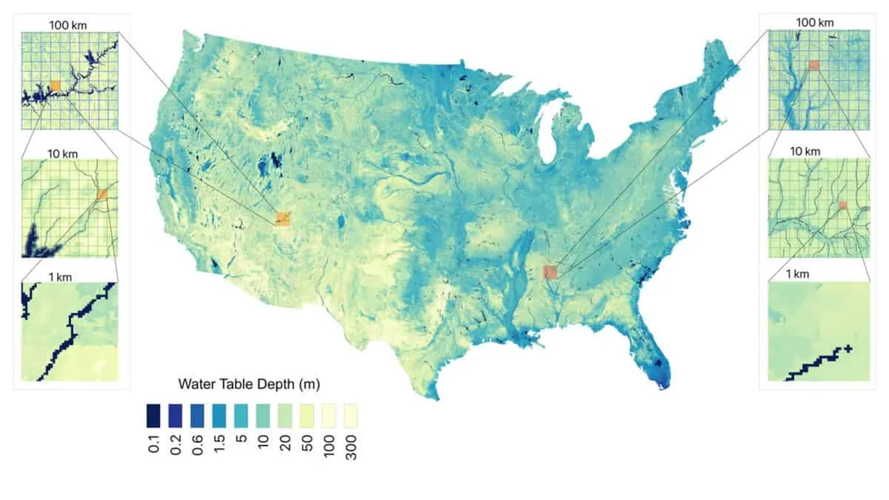 High-Resolution Map Reveals Vast Groundwater Reserves Beneath the United States