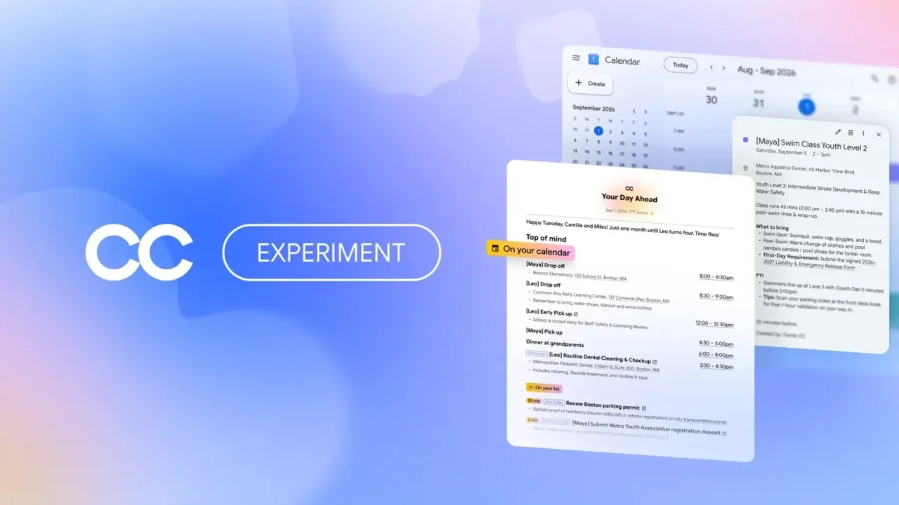 Google Tests CC, an AI Agent for Smarter Family Coordination
