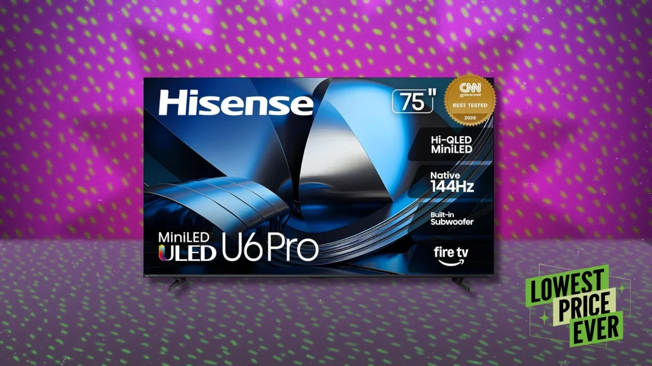 Hisense's 75-Inch U6SF Pro Mini-LED TV Drops Below $800