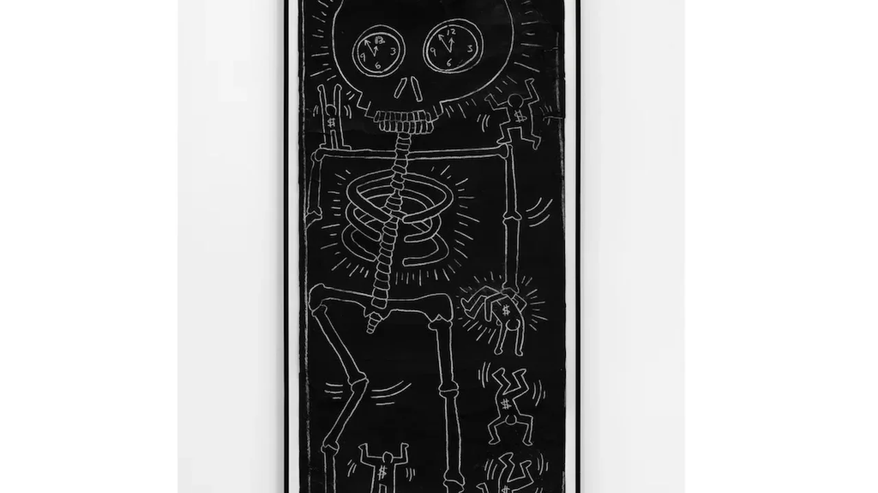 Keith Haring's Landmark 1984 Subway Drawing Heads to Auction With $900,000 Estimate