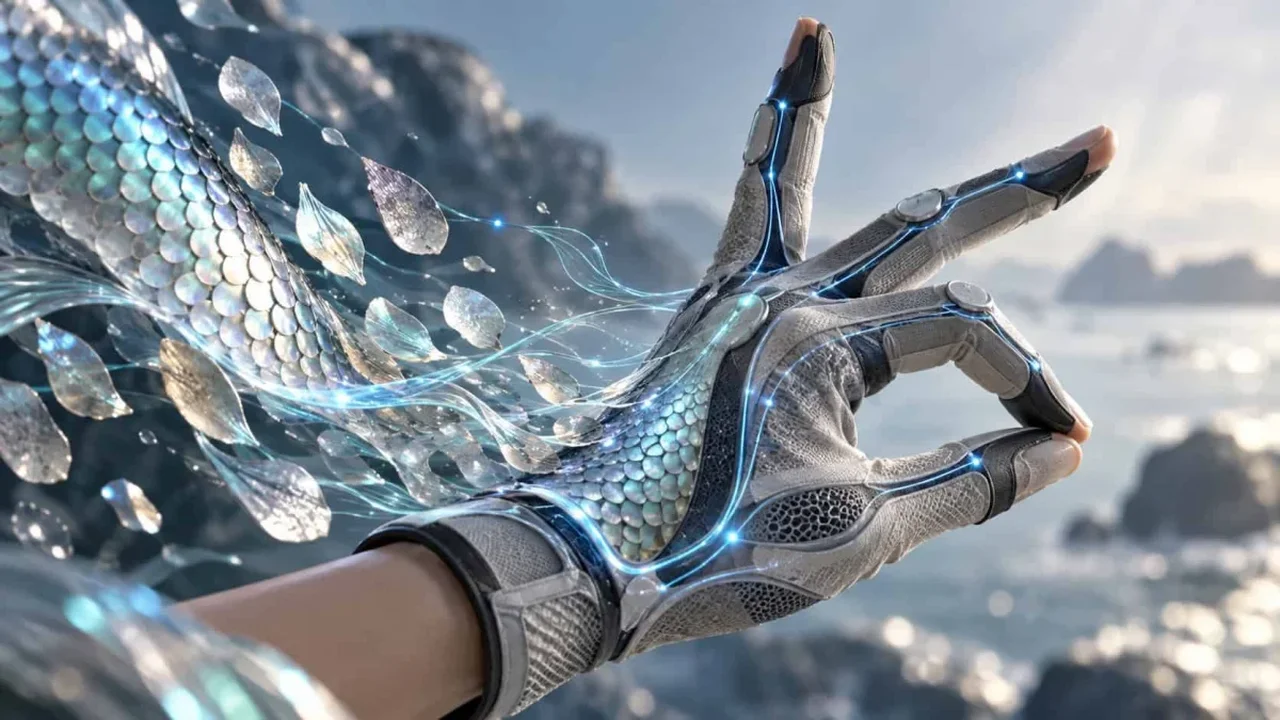Fish Scales Power a Smart Glove for Basic Sign Language Recognition