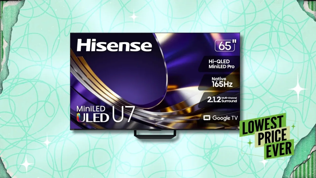 Hisense U7 Mini-LED TVs Reach Up to 50% Off During October Prime Day