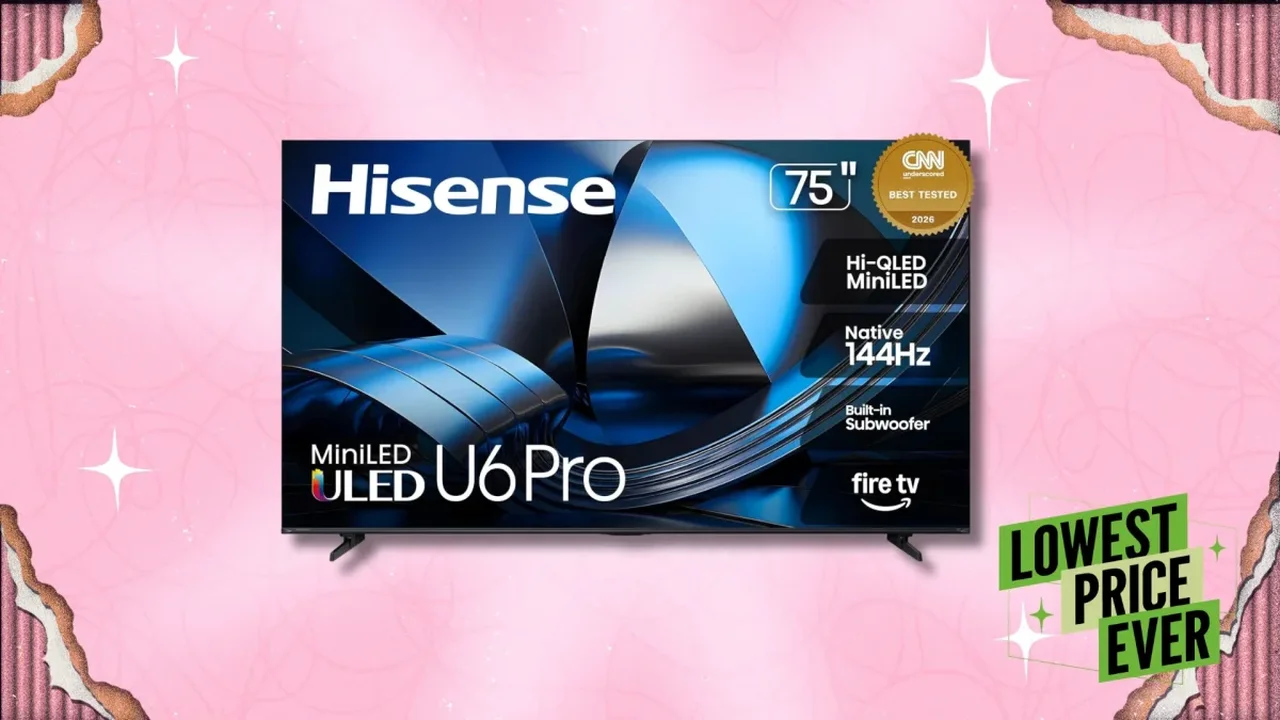Hisense's 75-Inch Mini-LED TV Drops Below $800 During October Prime Day