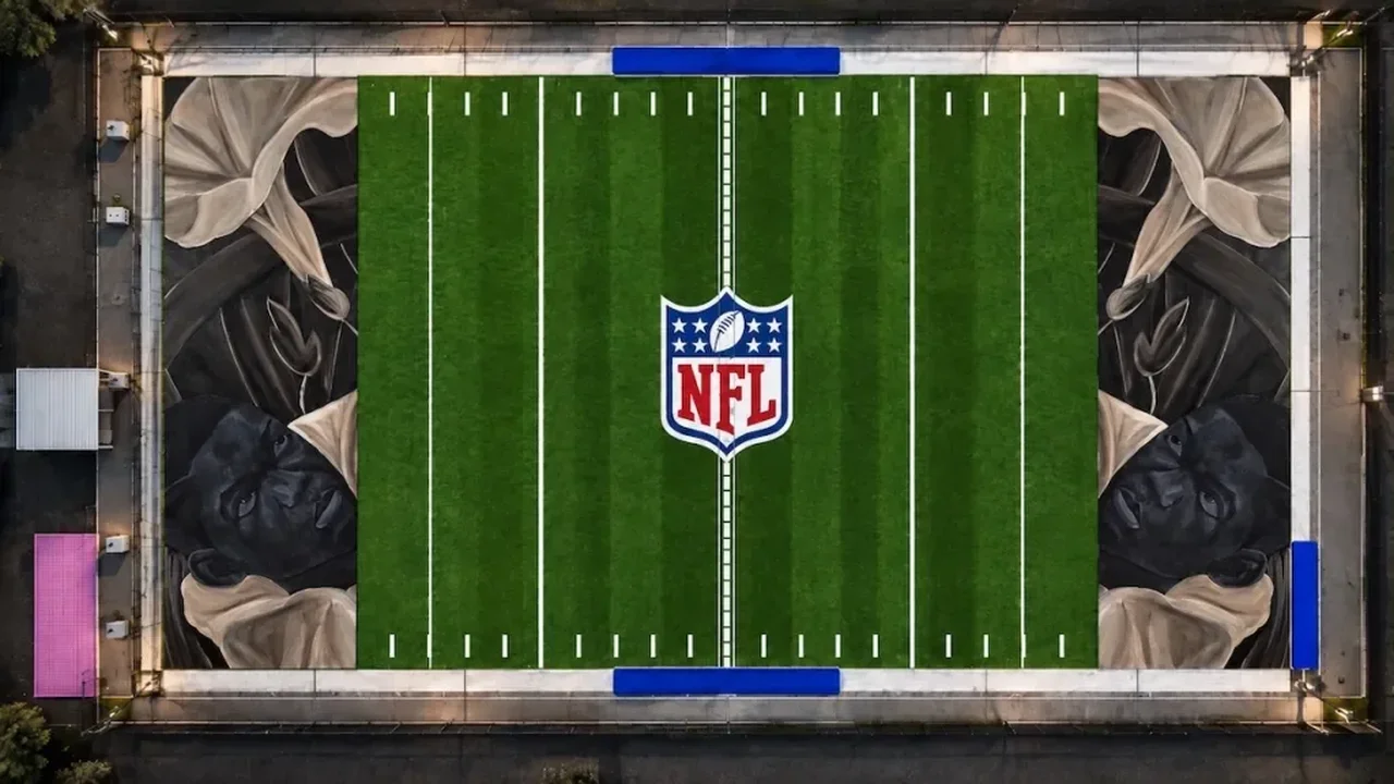 NFL Color Field Brings Jammie Holmes' Art to Paris Football Field