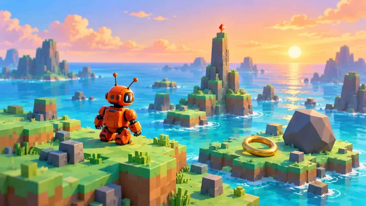 On a Virtual Island, AI Agents Invented Games--and Learned by Exploring
