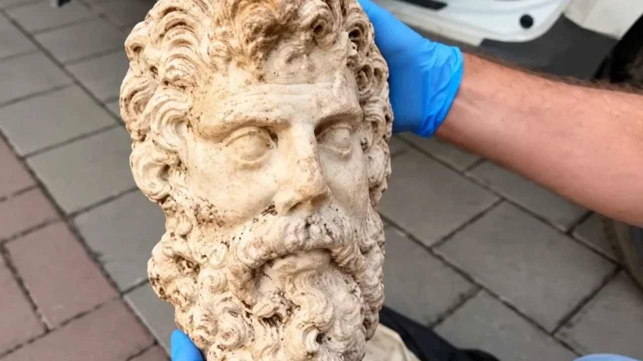 Ancient Marble Head of Zeus Recovered in İzmir